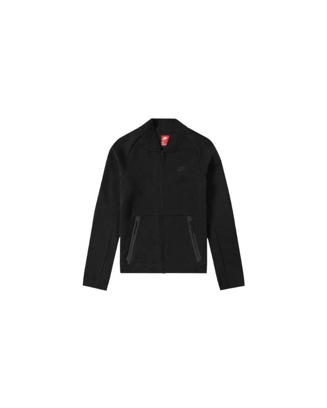 Nike Tech Fleece Varsity Jacket Shoes in Black for Men Lyst UK