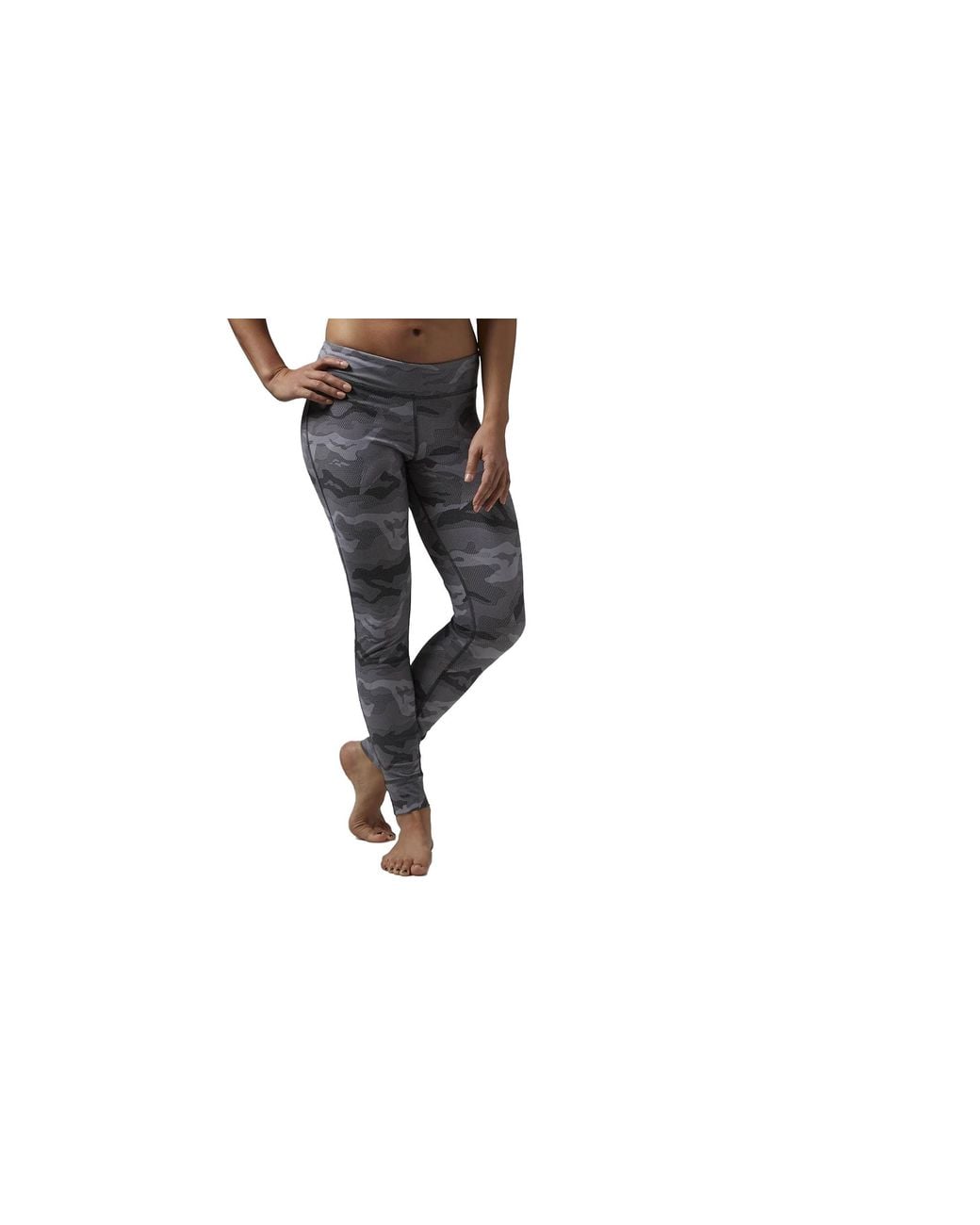 Reebok Black One Series Nylux Tights "Coal" Aj0686"