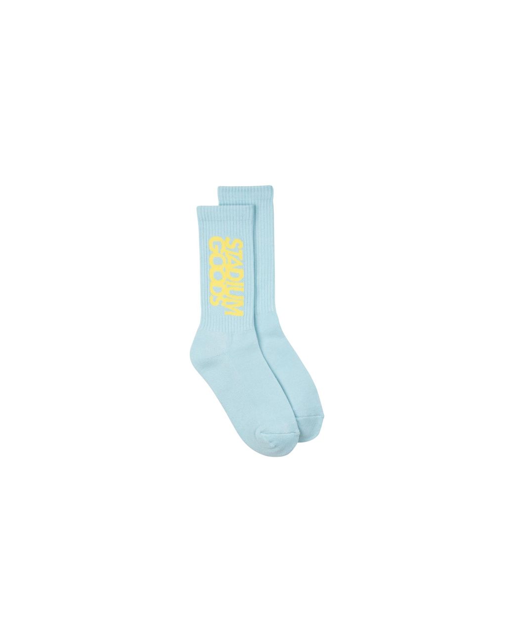 Stadium Goods Black Crew Sock "Robin Egg" Sgs0461"