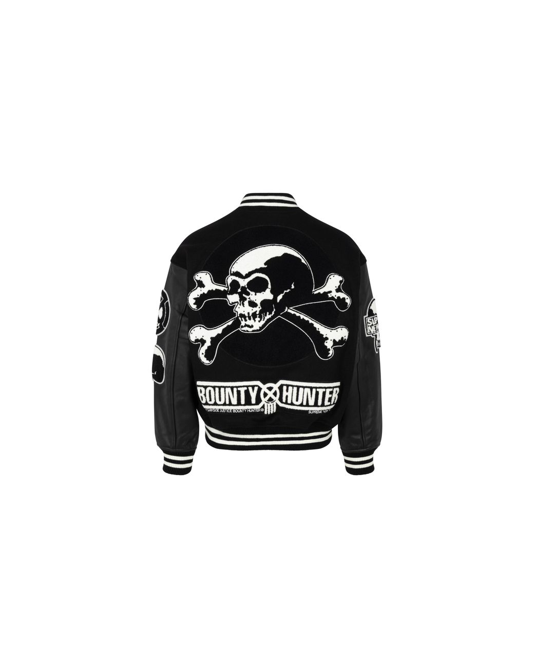 Supreme Black Bounty Hunter Varsity Jacket Su100088"