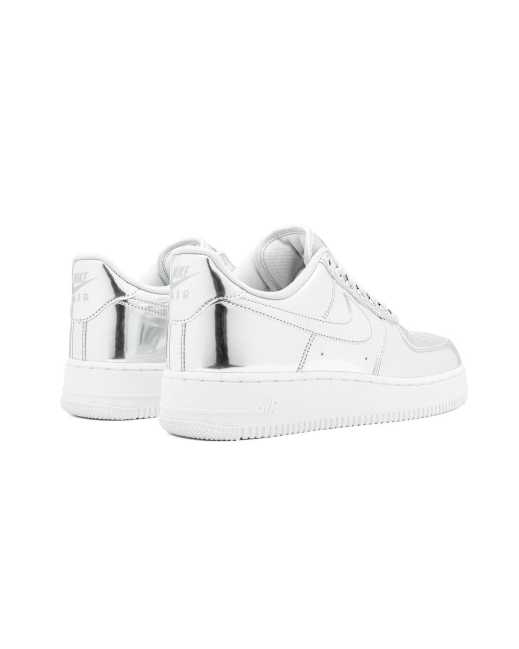 Nike Black Air Force 1 Sp "Metallic Chrome" Cq6566 001"