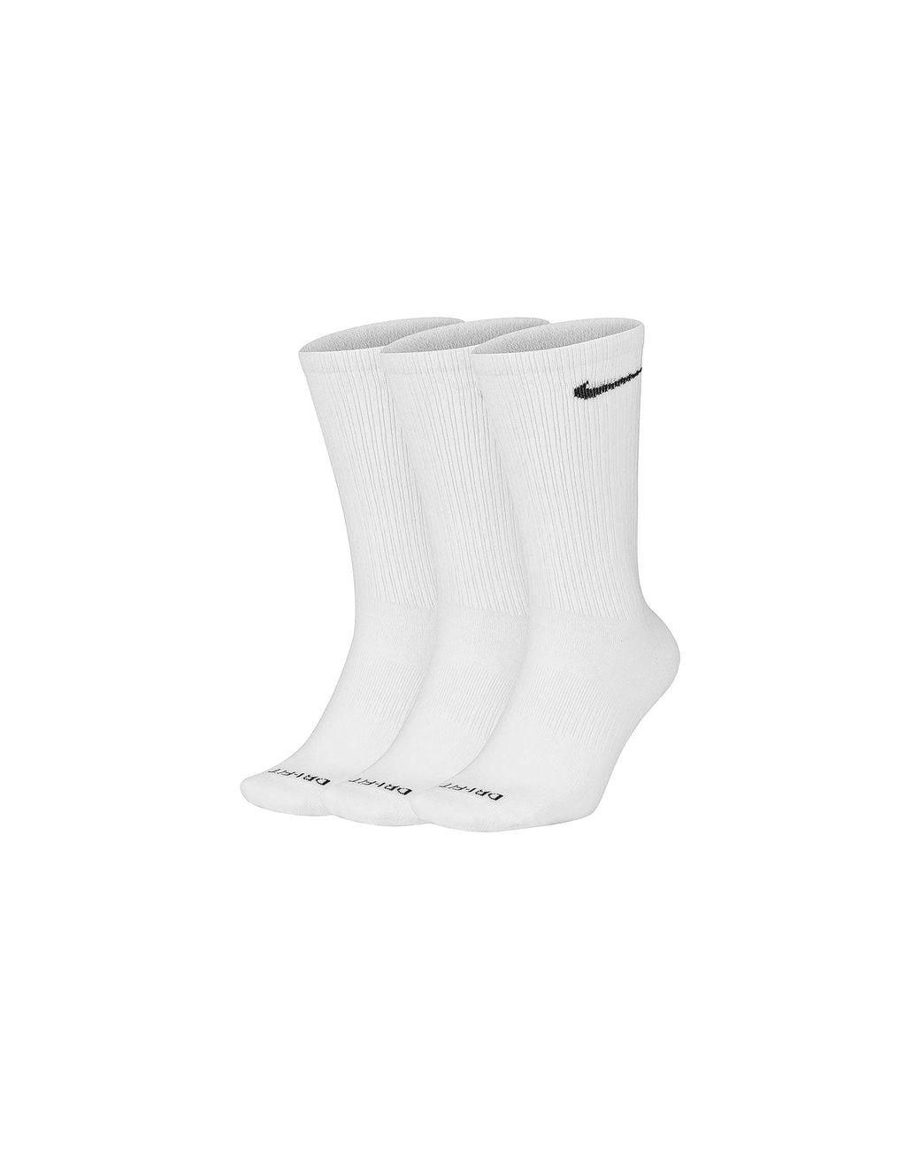 Nike Black Everyday Plus Lightweight Training Crew Socks (3 Pairs) Sx6891 100"