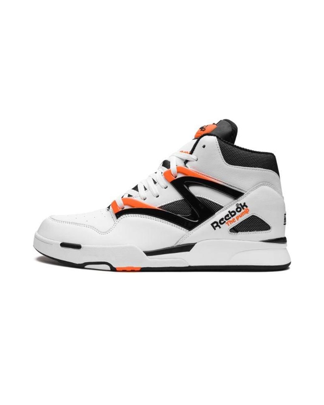 Black and white reebok pumps online