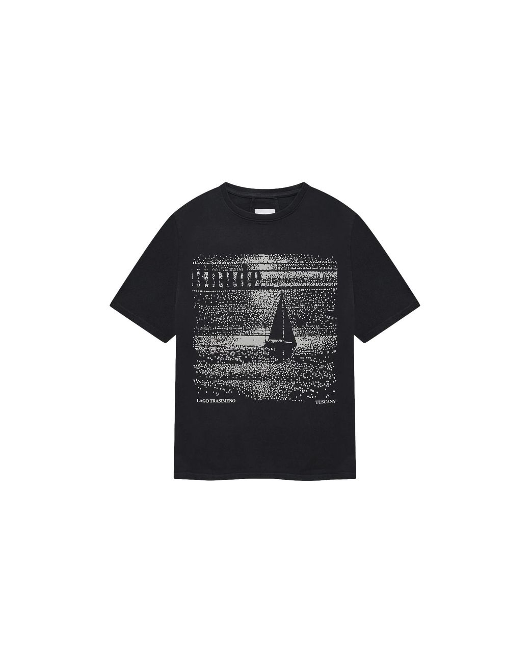 Rhude Black Lago Trasimeno T-Shirt "Vintage Rhps26Tt030123167" for men