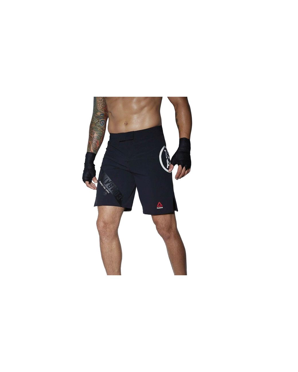 Reebok Black Tlaf Mma Short Aj9072" for men