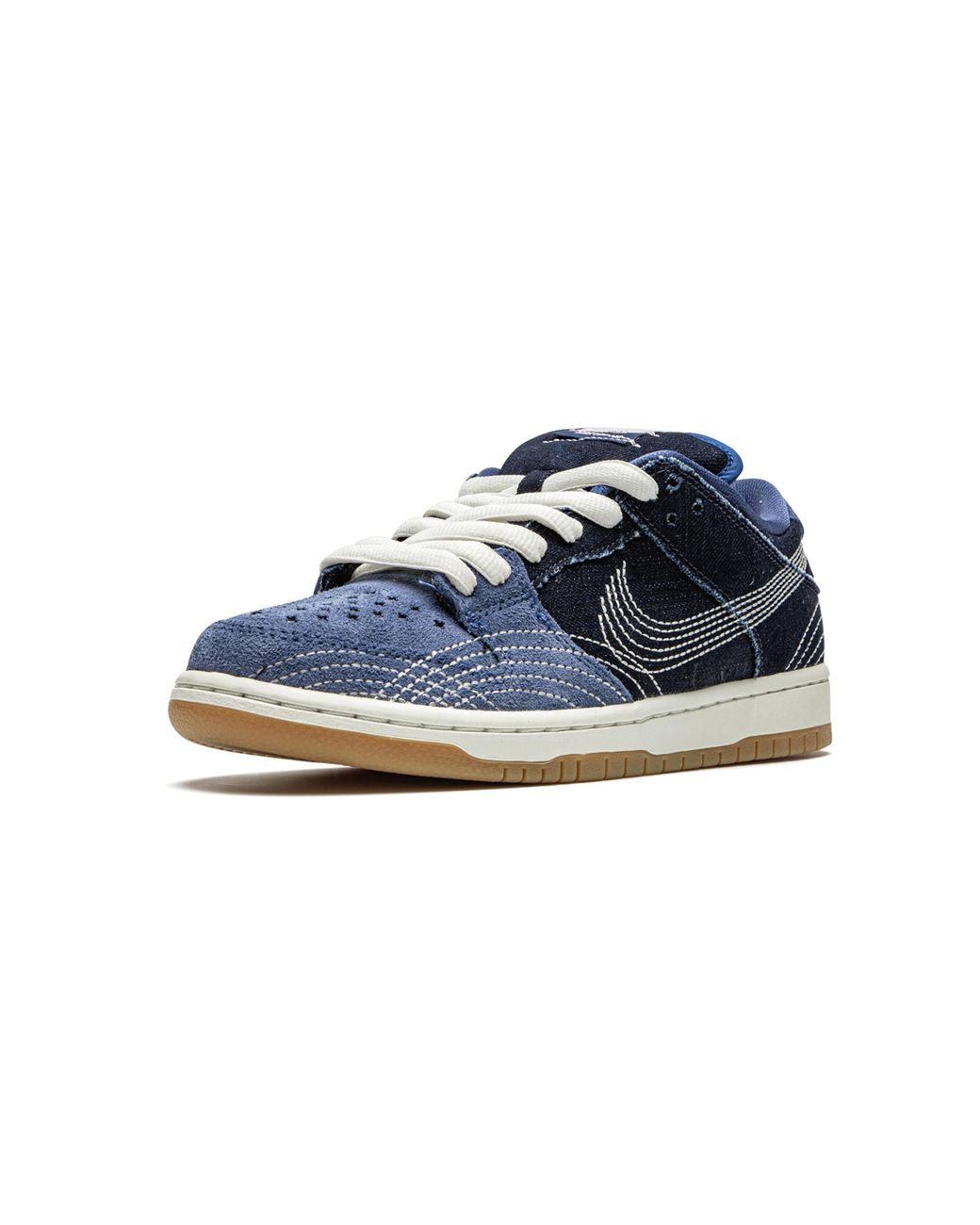 Nike Blue Sb Dunk Low "Sashiko Denim" Cv0316 400" for men