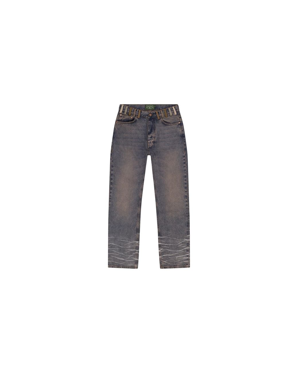 DENIM TEARS Black Destroyed Denim Jeans "Light" Dt1030" for men
