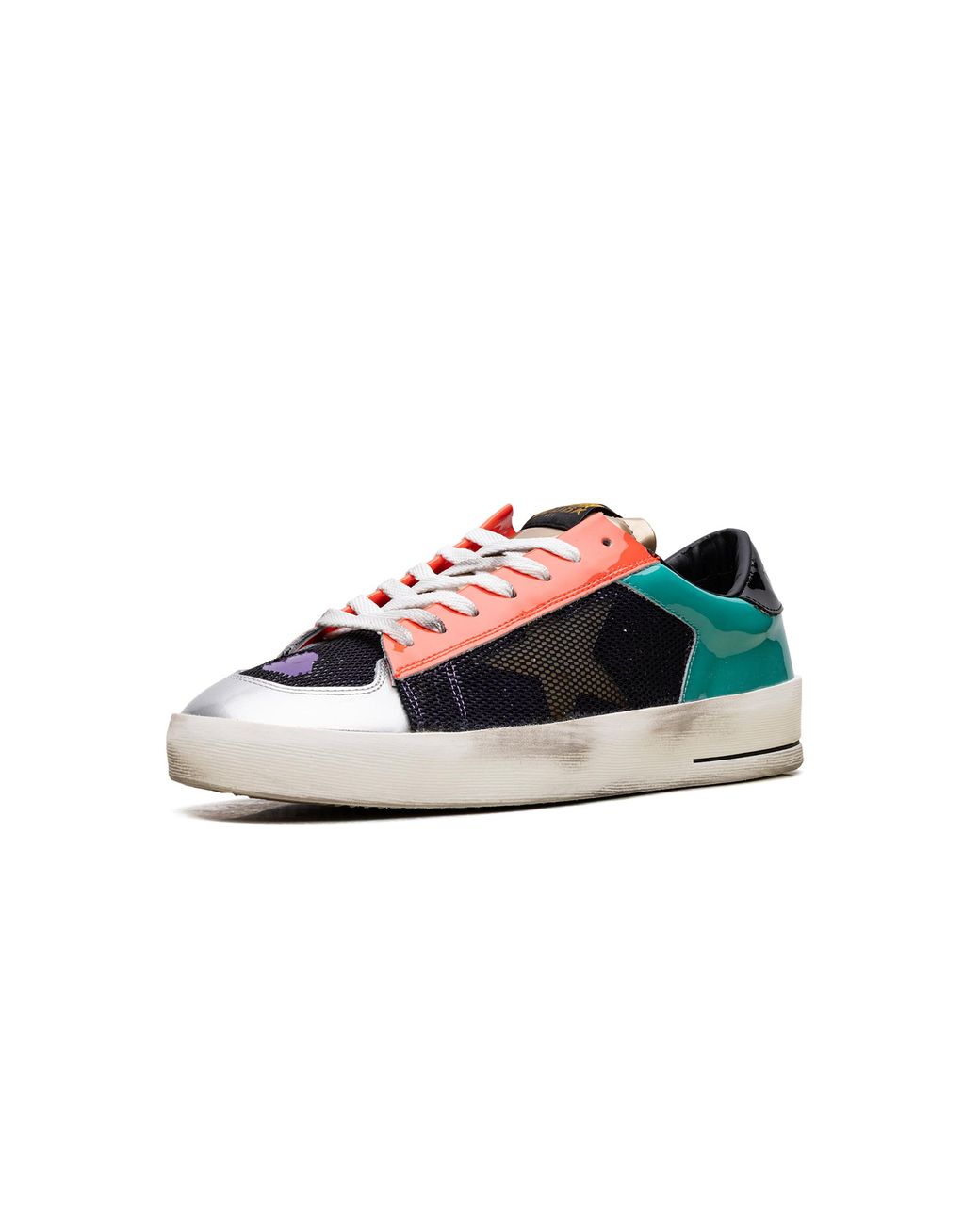 Golden Goose Deluxe Brand Black Stardan Lab "Patent Leather And Mesh With Rubber Star" Gmf00370 F006973 82885" for men