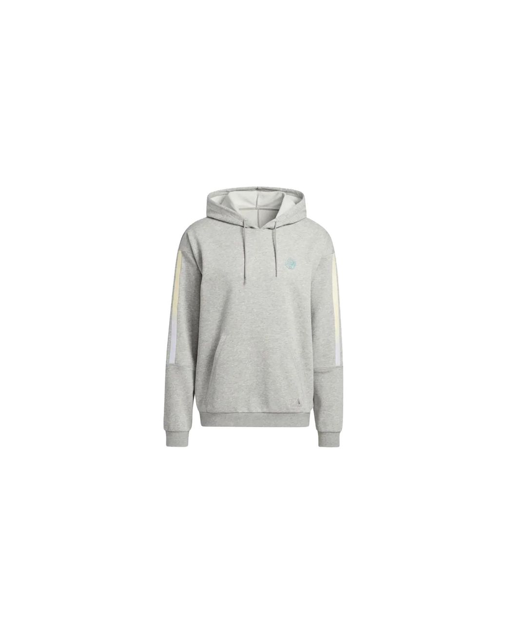Adidas Black Donovan Mitchell Pullover Hoodie "Medium Heather" Hb6761" for men
