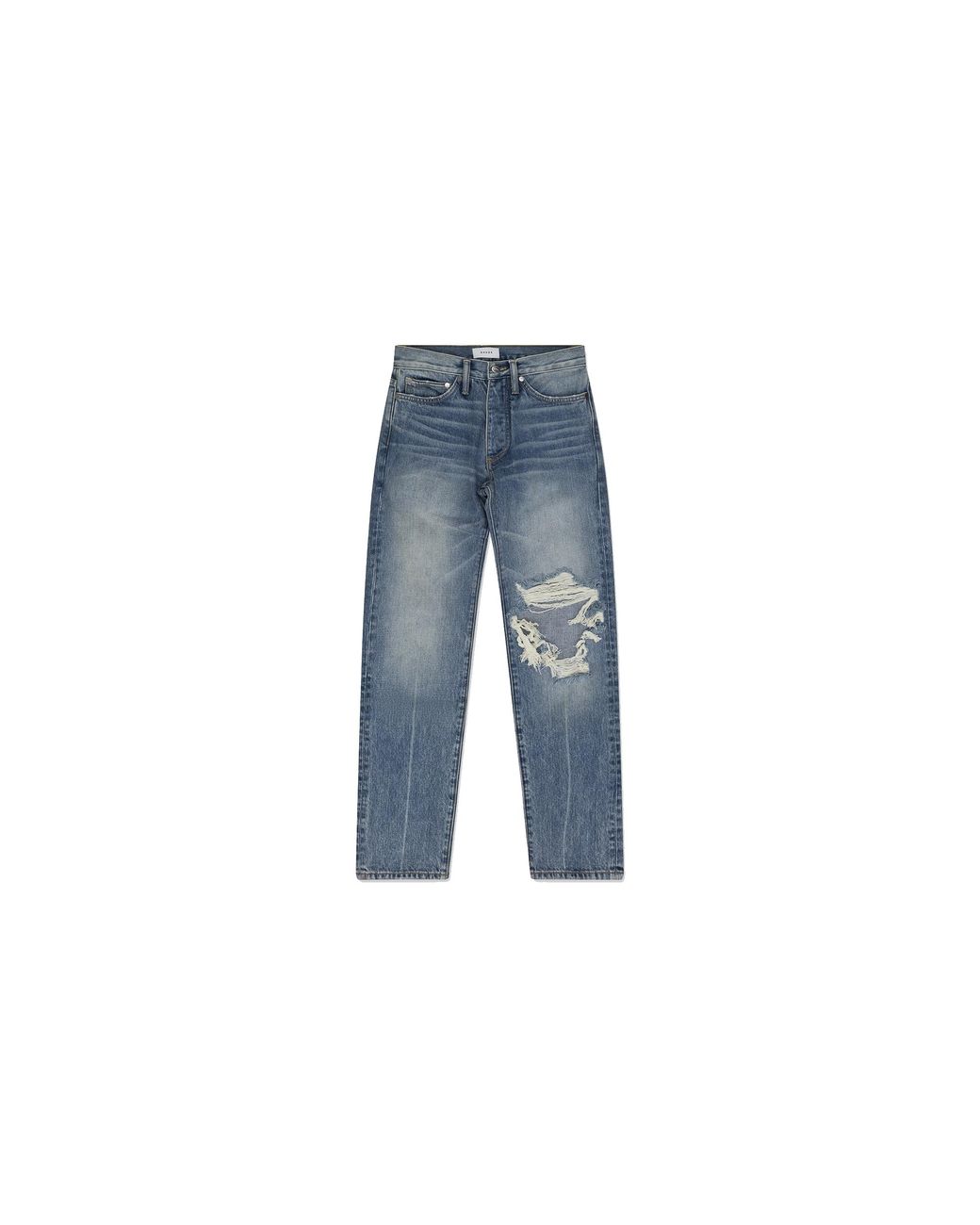 Rhude Blue Denim Straight Fit Jeans Rhdmjns0043 Indg" for men