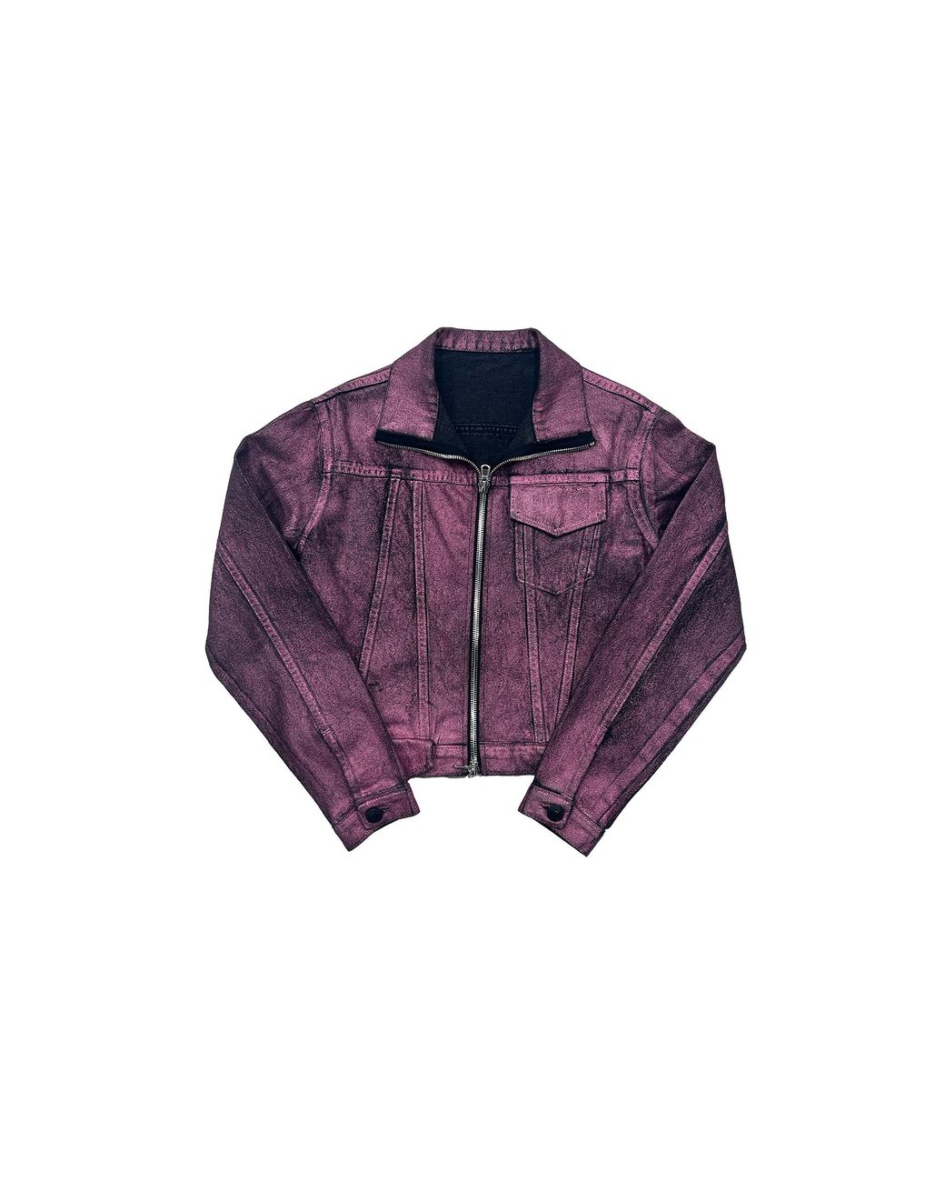 Sp5der Purple Levi's Metallic Wash Jacket 382" for men