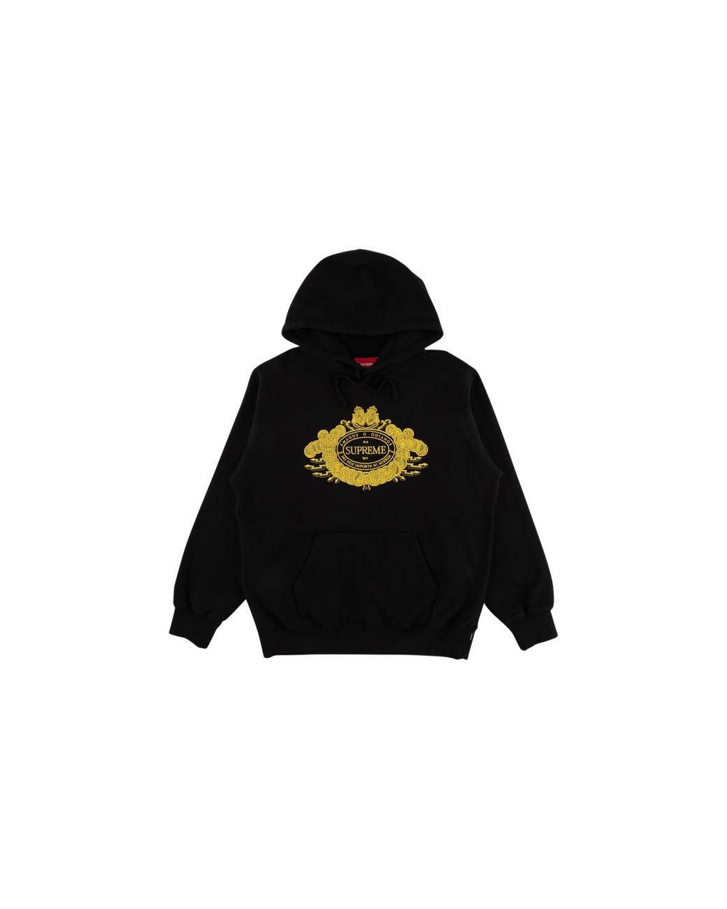 Supreme Black Love Or Hate Hooded Sweatshirt "Fw18" Su6016"