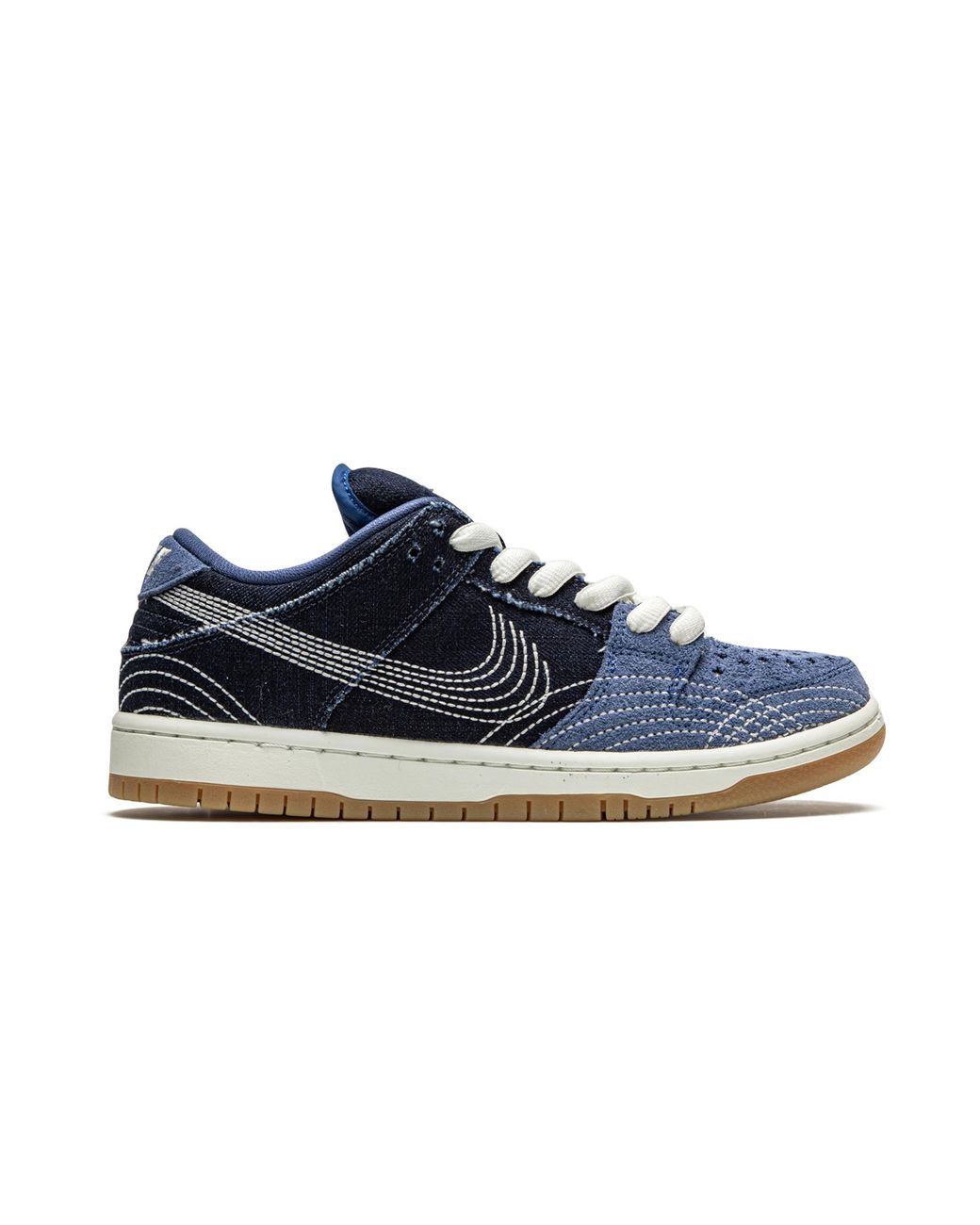 Nike Blue Sb Dunk Low "Sashiko Denim" Cv0316 400" for men