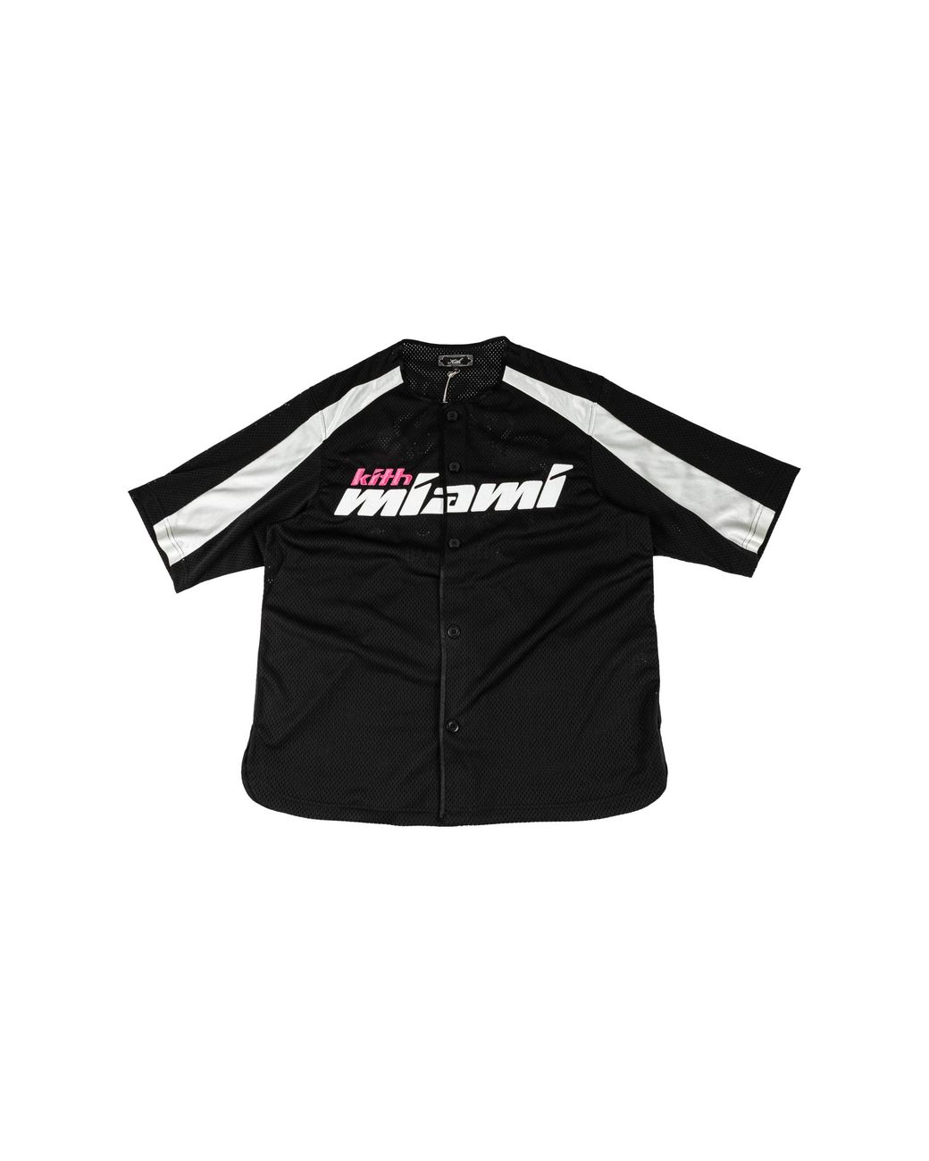 Kith Black Miami Willis Baseball Shirt Khm035202 001" for men
