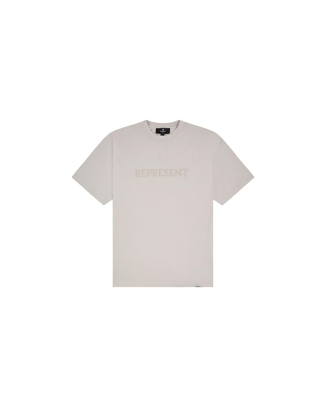Represent Black Embroidered Serif T-Shirt "Concrete" Mlm100234 25"