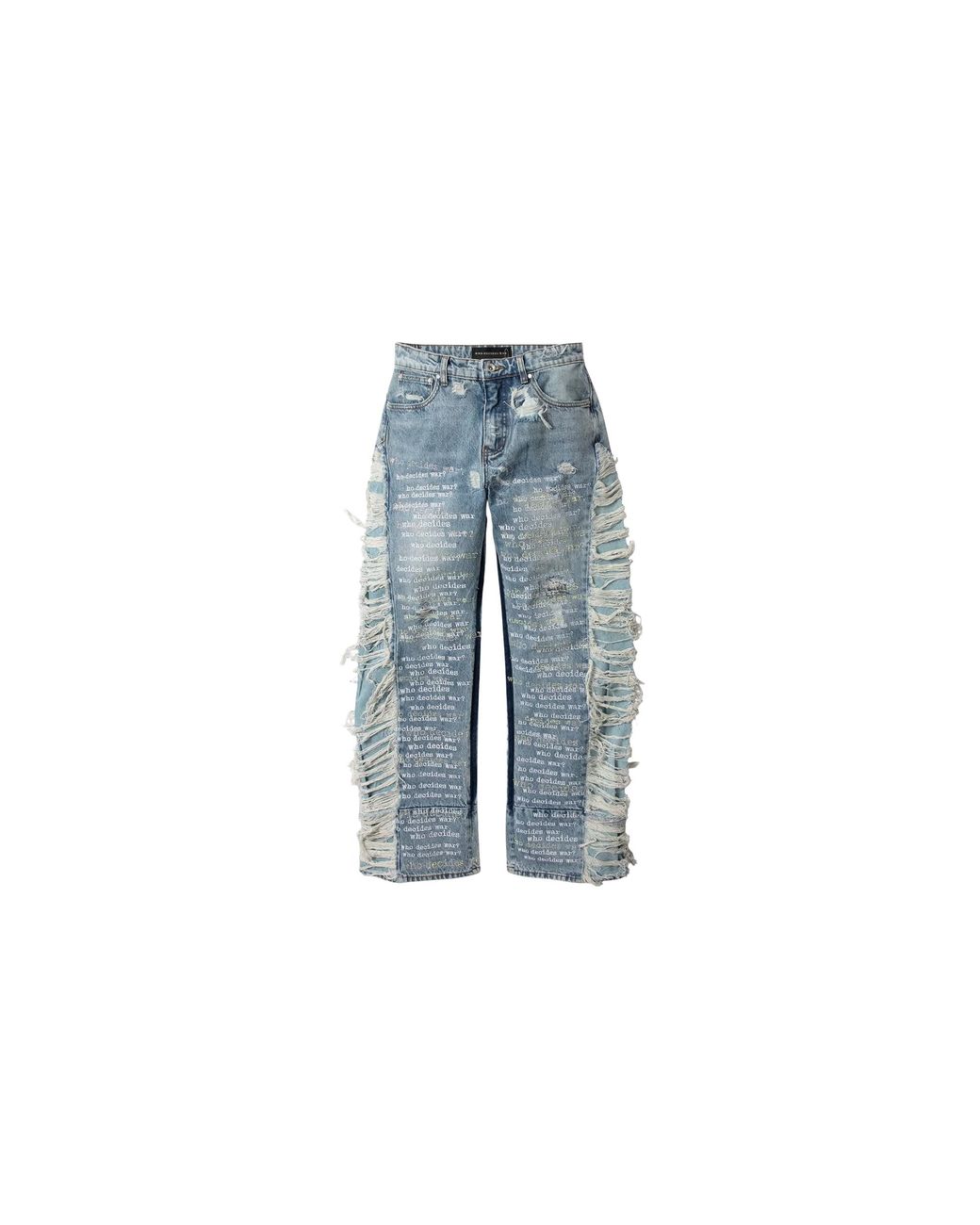 Who Decides War Blue Ultra Flare Scripture Denim Jeans Ebgldwuv" for men