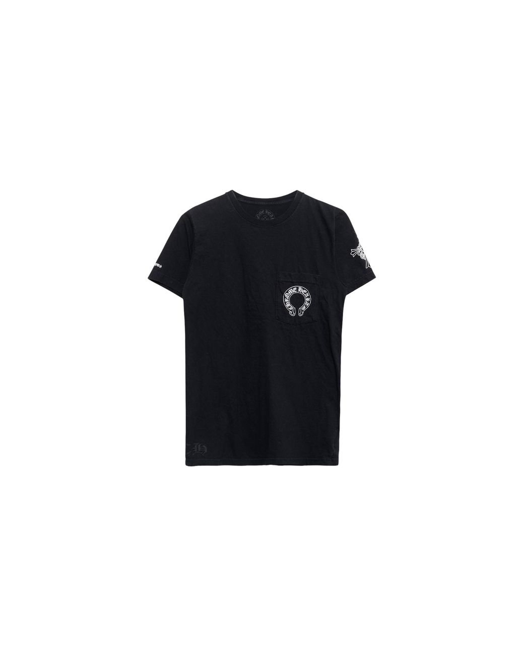 Chrome Hearts Black Horseshoe & Cross Back T-Shirt Chrm1441"