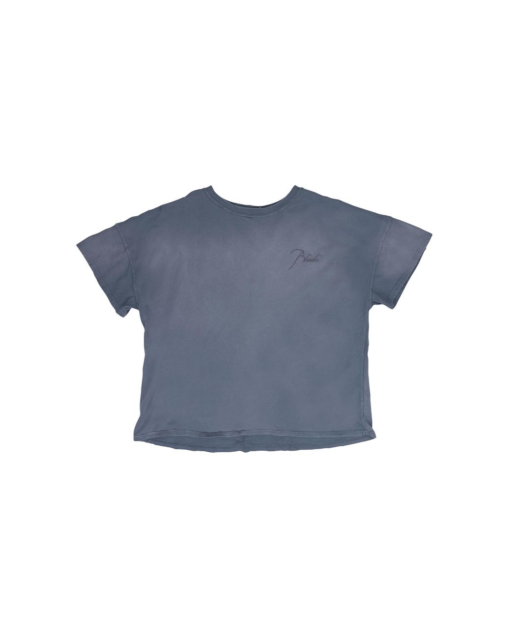 Rhude Blue Reverse T-Shirt "Sundry" Rhdmtps0129 Sundry Gry" for men