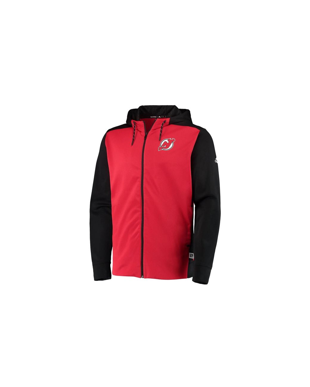 Adidas Red Nhl New Jersey Devils Full Zip Hoodie Dn2830" for men
