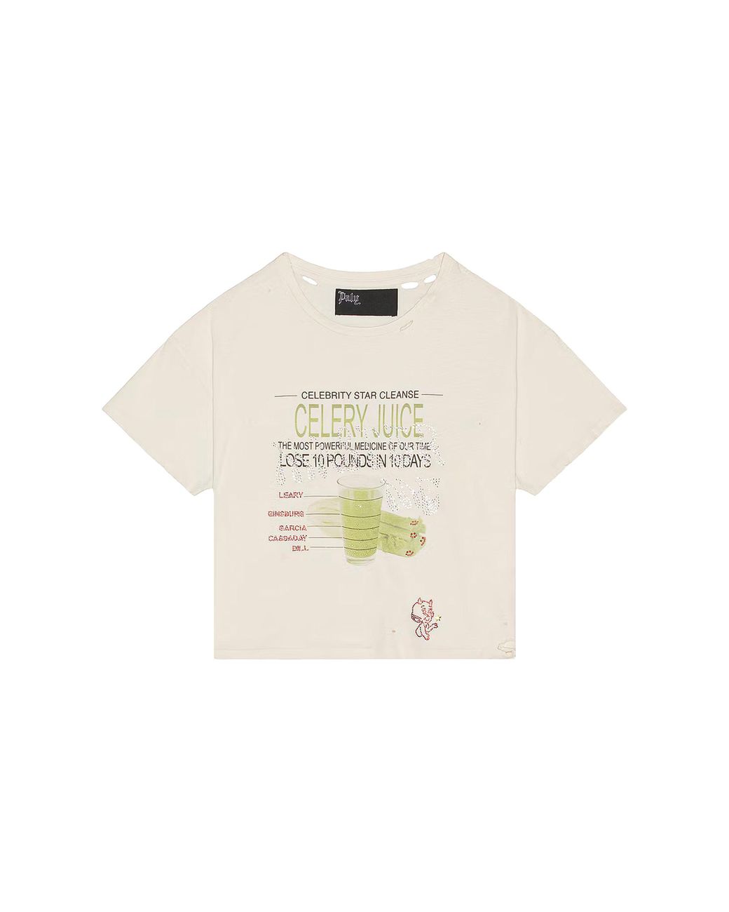 PALY Black Celery Cleanse Short Sleeve T-Shirt "Vintage Multi" 2U006Q3009 Vwt" for men