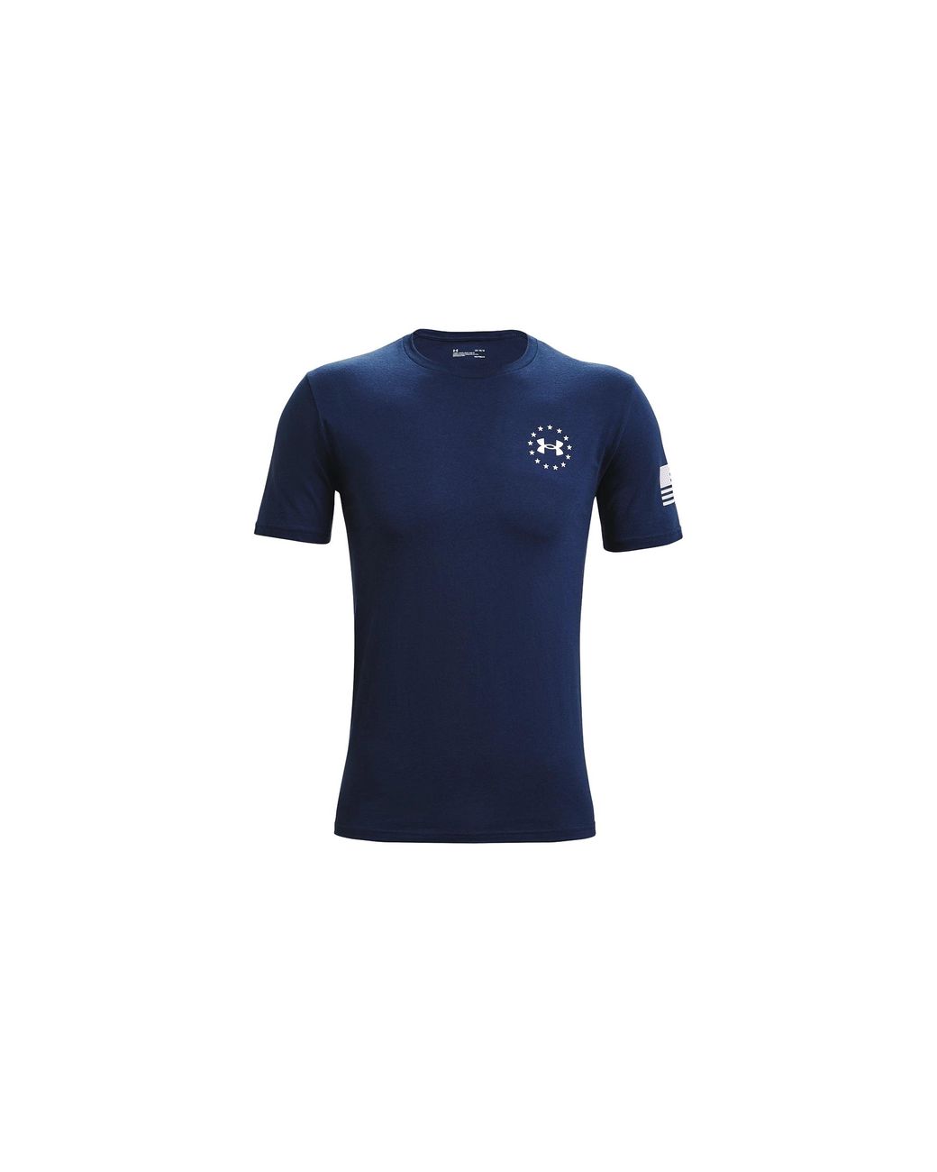Under Armour Blue Freedom Back Lockup T-Shirt "Academy 1362052 408" for men