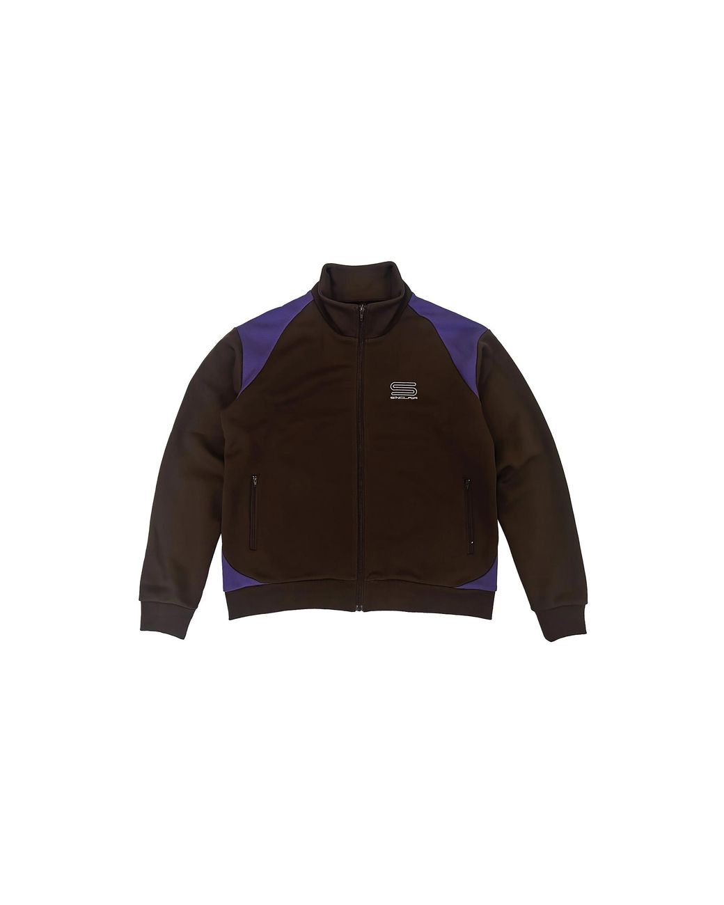 Sinclair Black Tech Logo Track Jacket Smt190 Brn" for men