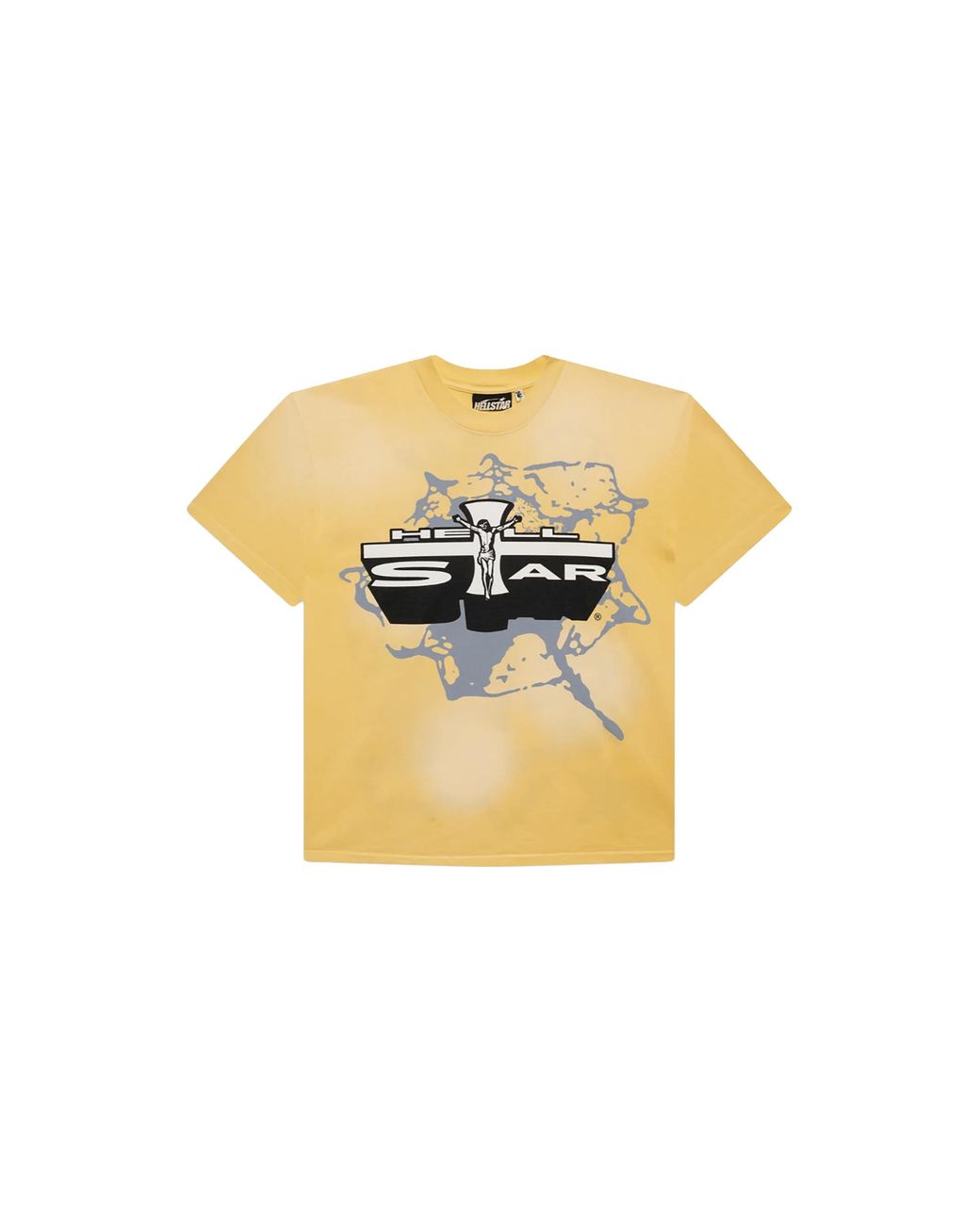 HELLSTAR Black Jesus Emblem 2.0 Short Sleeve T-Shirt Hsr288" for men