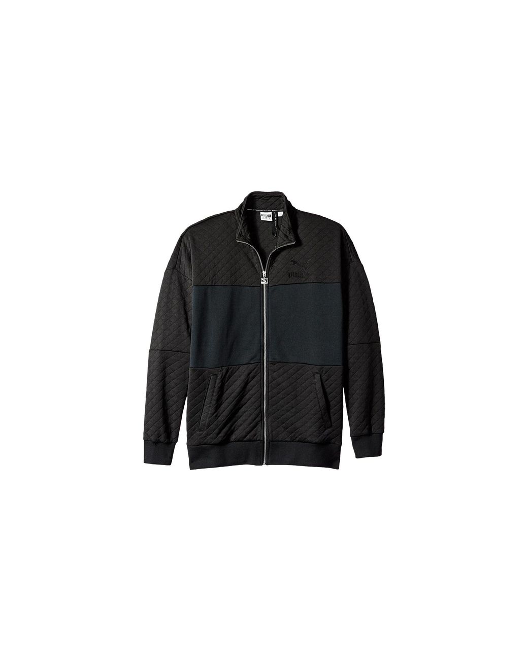 PUMA Black Retro Quilted Jacket 576383 01" for men