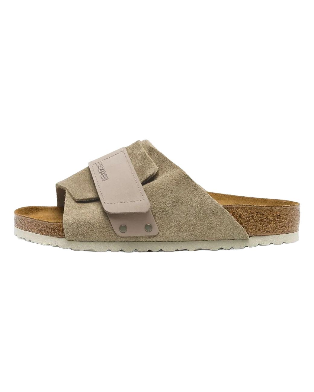 Birkenstock Black Kyoto "Nubuck Suede Taupe" 1015572" for men
