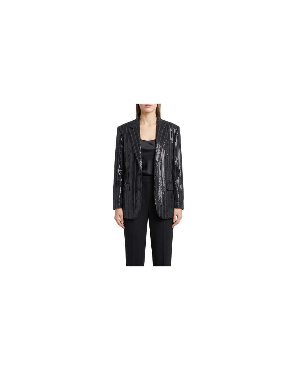 Brunello Cucinelli Black Oversized Blazer Brun1649"