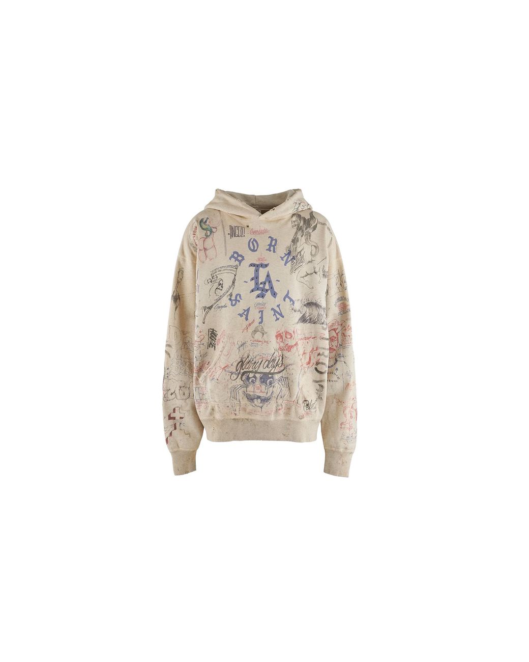 SAINT Mxxxxxx Black La Hoodie Sm Ys8 0000 C11" for men