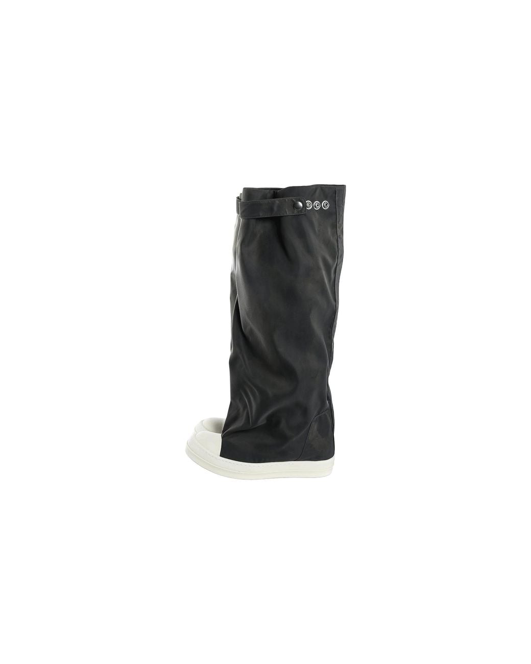Rick Owens Black Stivali Elephant Boots "Dark Dust Milk" Ds02F6813 Nbfd 7811"