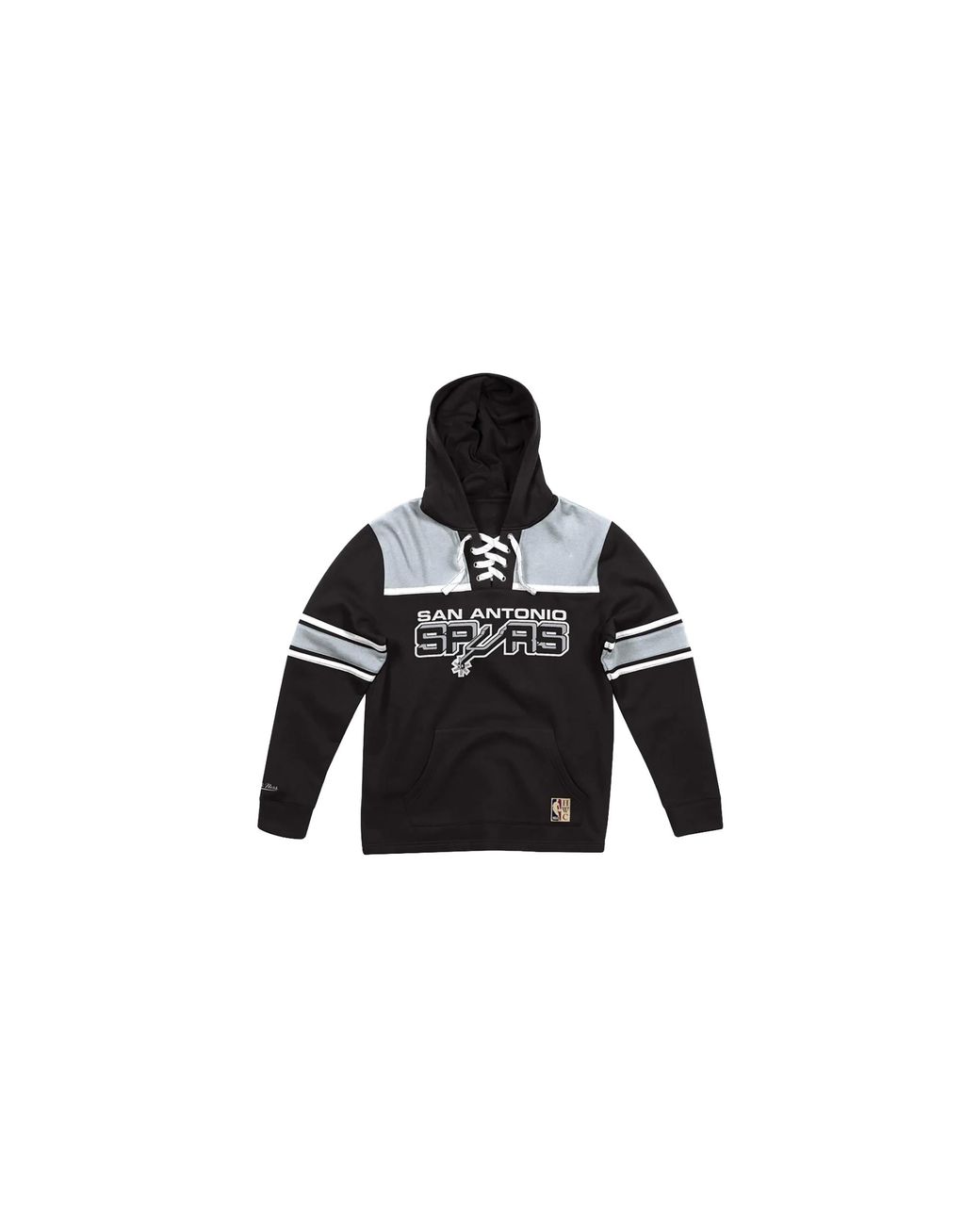 Mitchell & Ness Black Nfl Hockey Fleece Hoodie "San Antonio Spurs for men