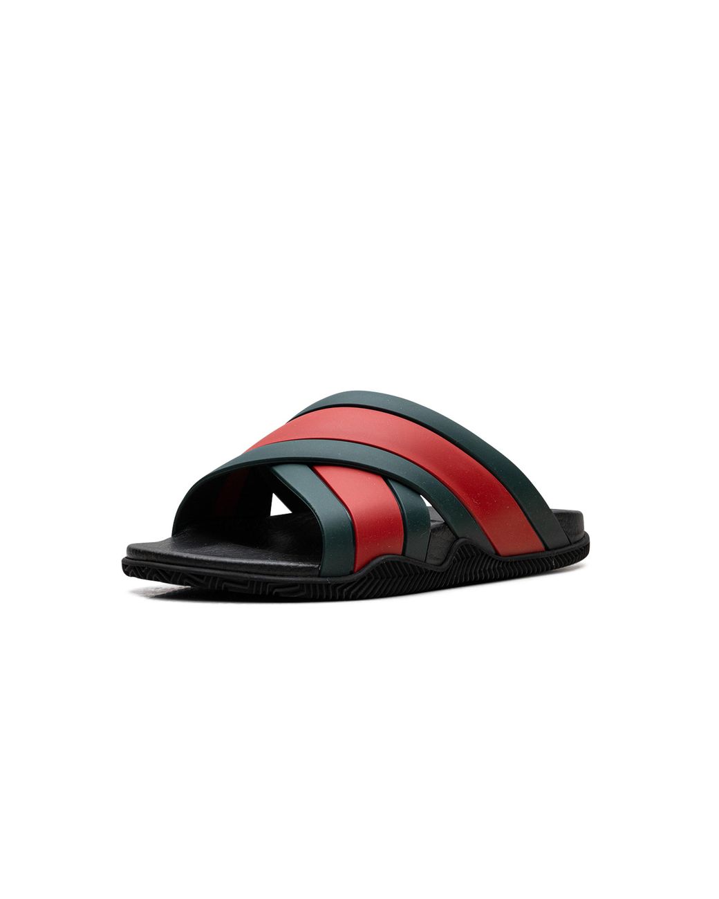 Gucci Black Web Slide Rubber" 627820 J8700 8460"