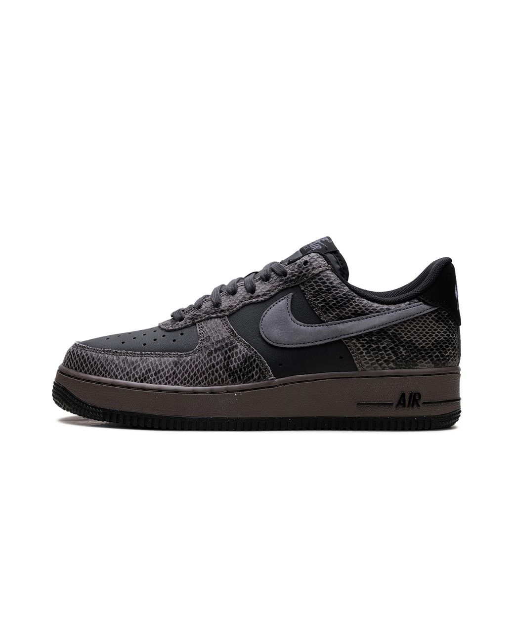 Nike Black Air Force 1 Low "Off Noir Snakeskin" Hf2898 001" for men