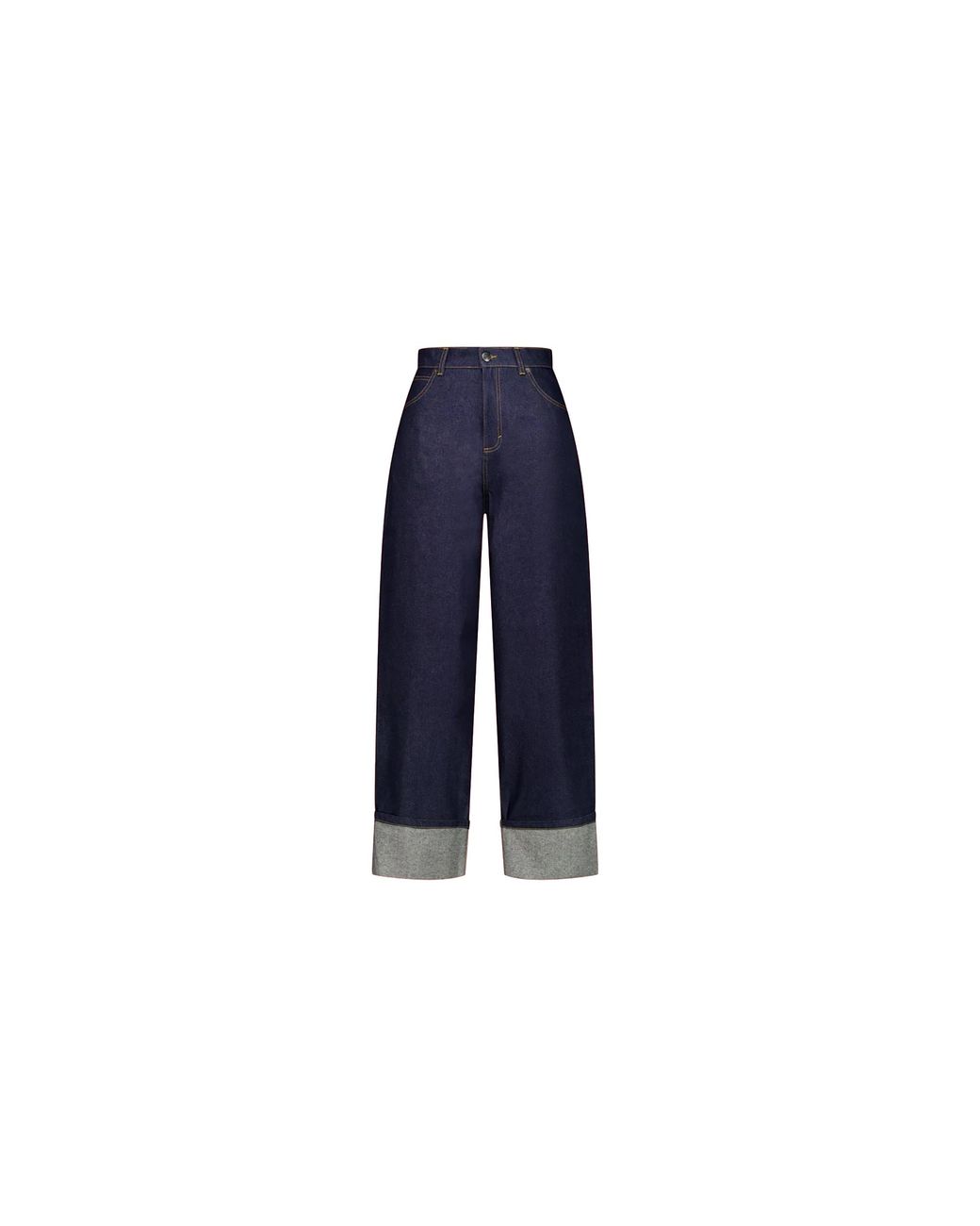 Charles Jeffrey Black Knitted Pocket Loose Fit Jeans 52040201" for men