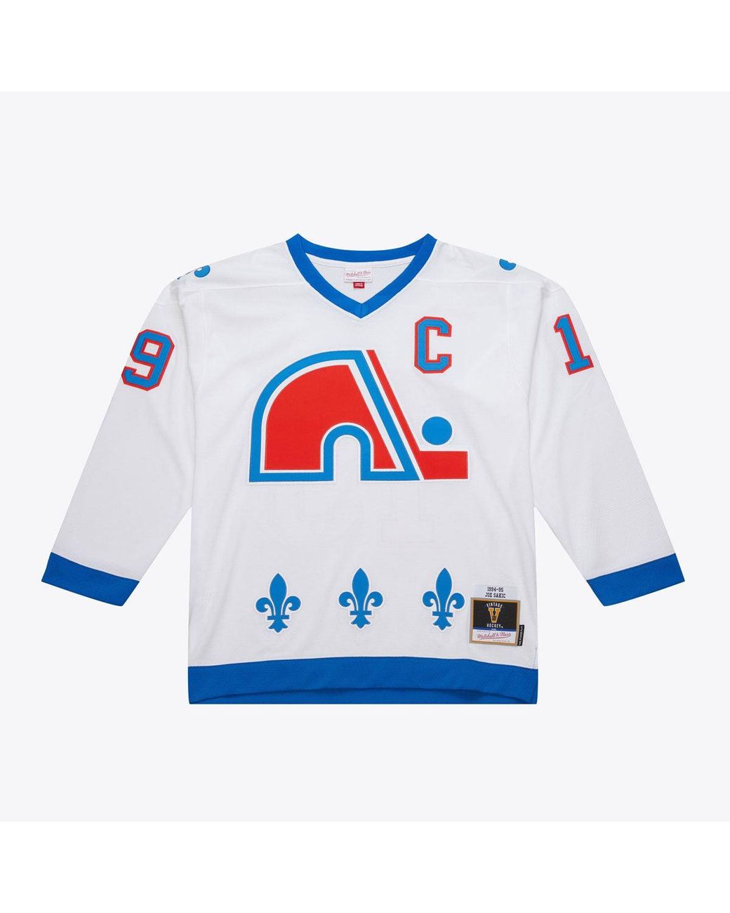 Mitchell & Ness Blue Nhl Jersey Nordiques 1994 Joe Sakic Jy9036 Qnowhit" for men