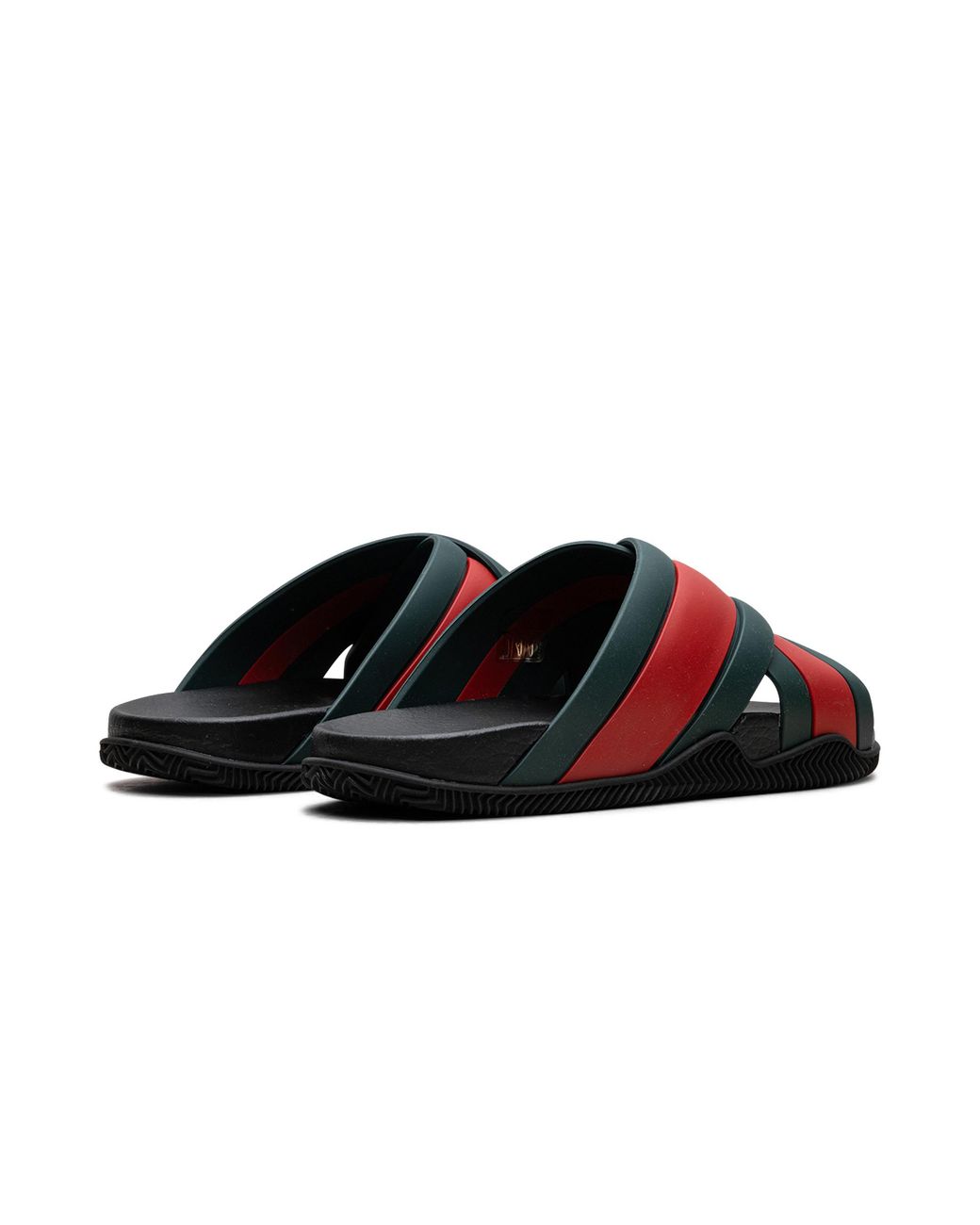 Gucci Black Web Slide Rubber" 627820 J8700 8460"