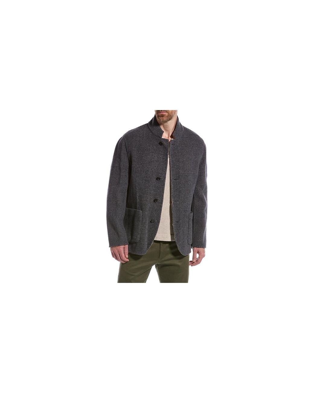 Brunello Cucinelli Black Wool Blend Jacket Brun2250" for men