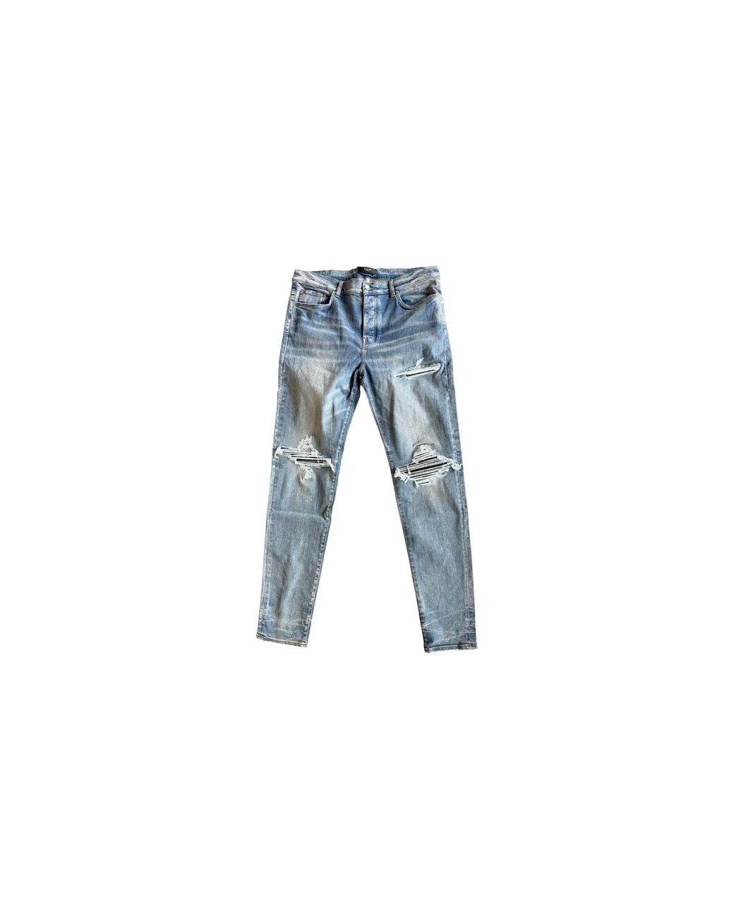 Amiri Blue Mx1 Patch Jeans "Clay Amr002" for men