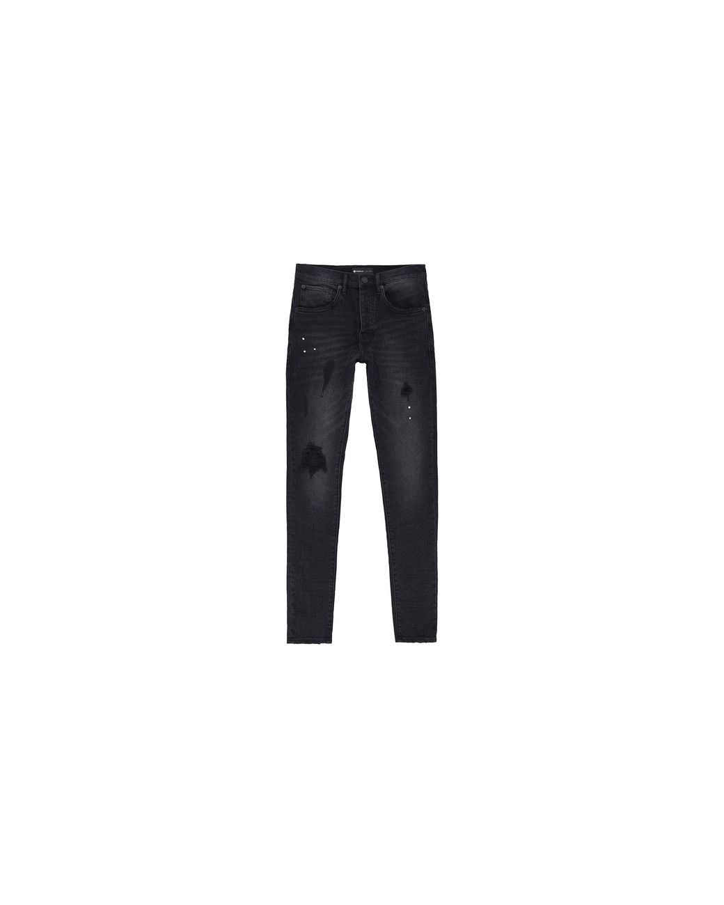 Purple Brand Black Slim Fit Jeans Low Rise With Slim Leg P002 Blr" for men
