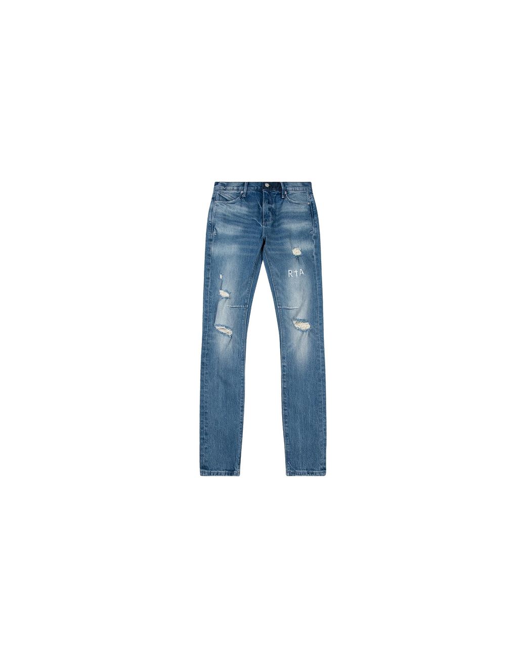 RTA Blue Clayton Ripped Denim Mf23D671 B1182Rpmdb" for men