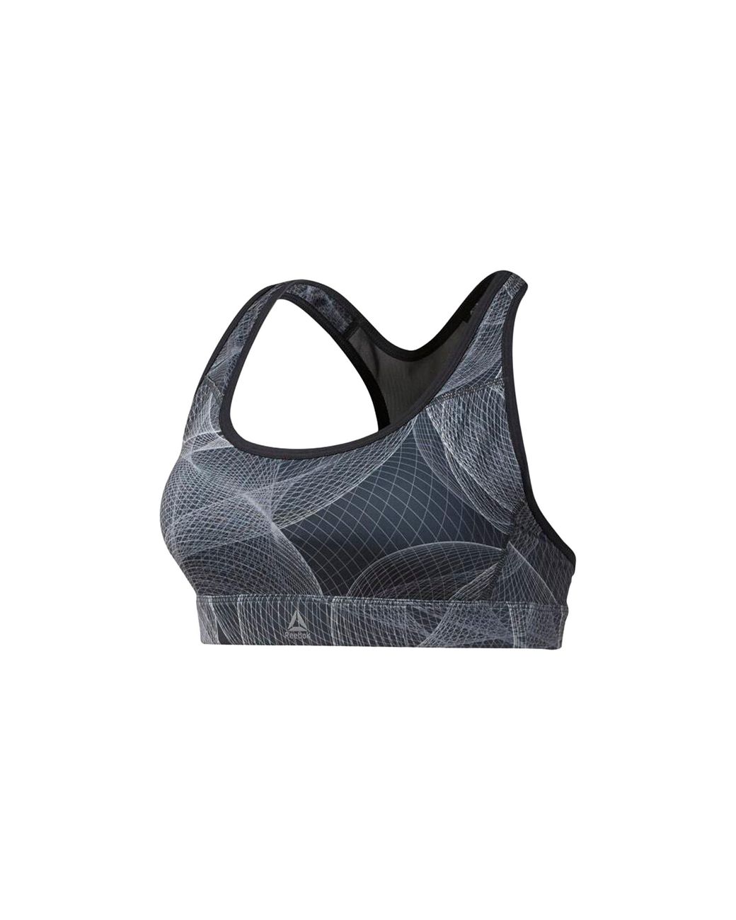 Reebok Black Running Hero Racer Padded Sports Bra "Cold" Dp6602"