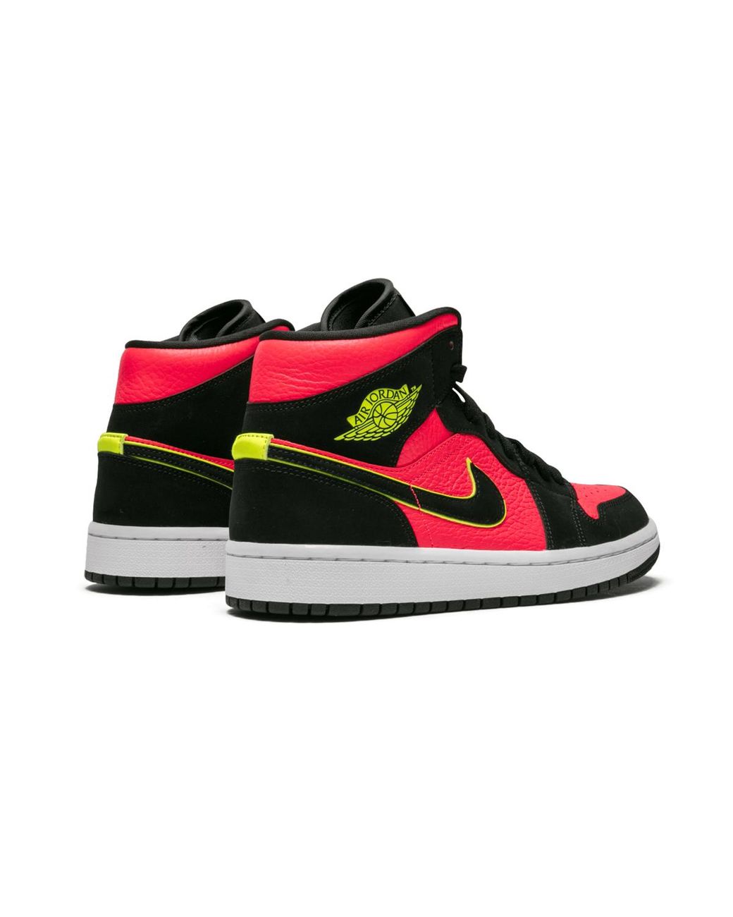 Nike Black Air 1 Mid "Hot Punch Volt" Bq6472 006"