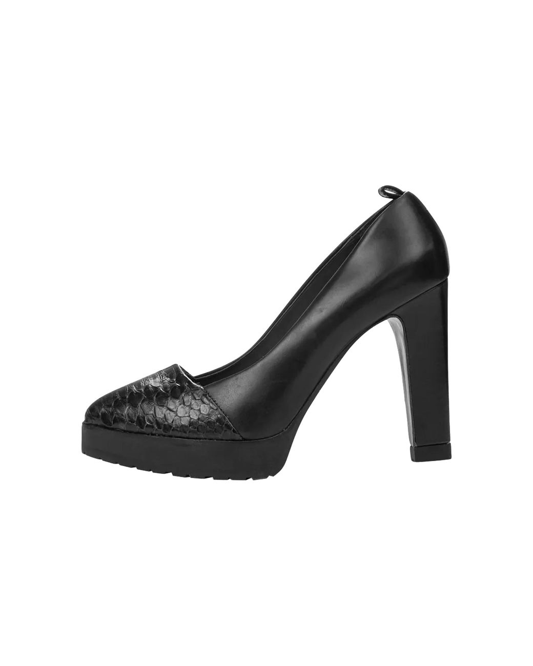 Brunello Cucinelli Black Python Leather Heels Brun702"