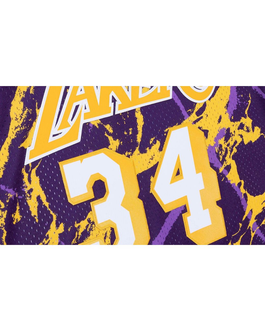 Mitchell & Ness Black Team Marble Swingman Jersey "Nba La Lakers 1996 Shaquille O'Neal" Tfsm1278 Lal96Sonptpr" for men
