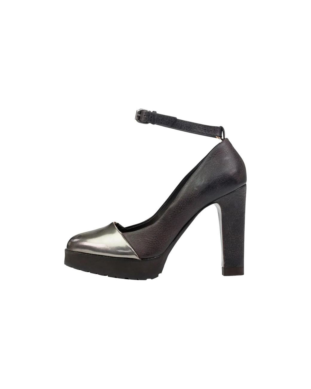 Brunello Cucinelli Black Ankle Strap Heels Brun704"