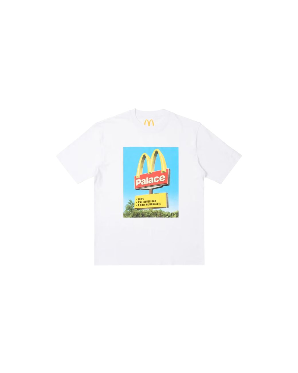 Palace Black Mcdonald's Sign T-Shirt P25Ts341" for men