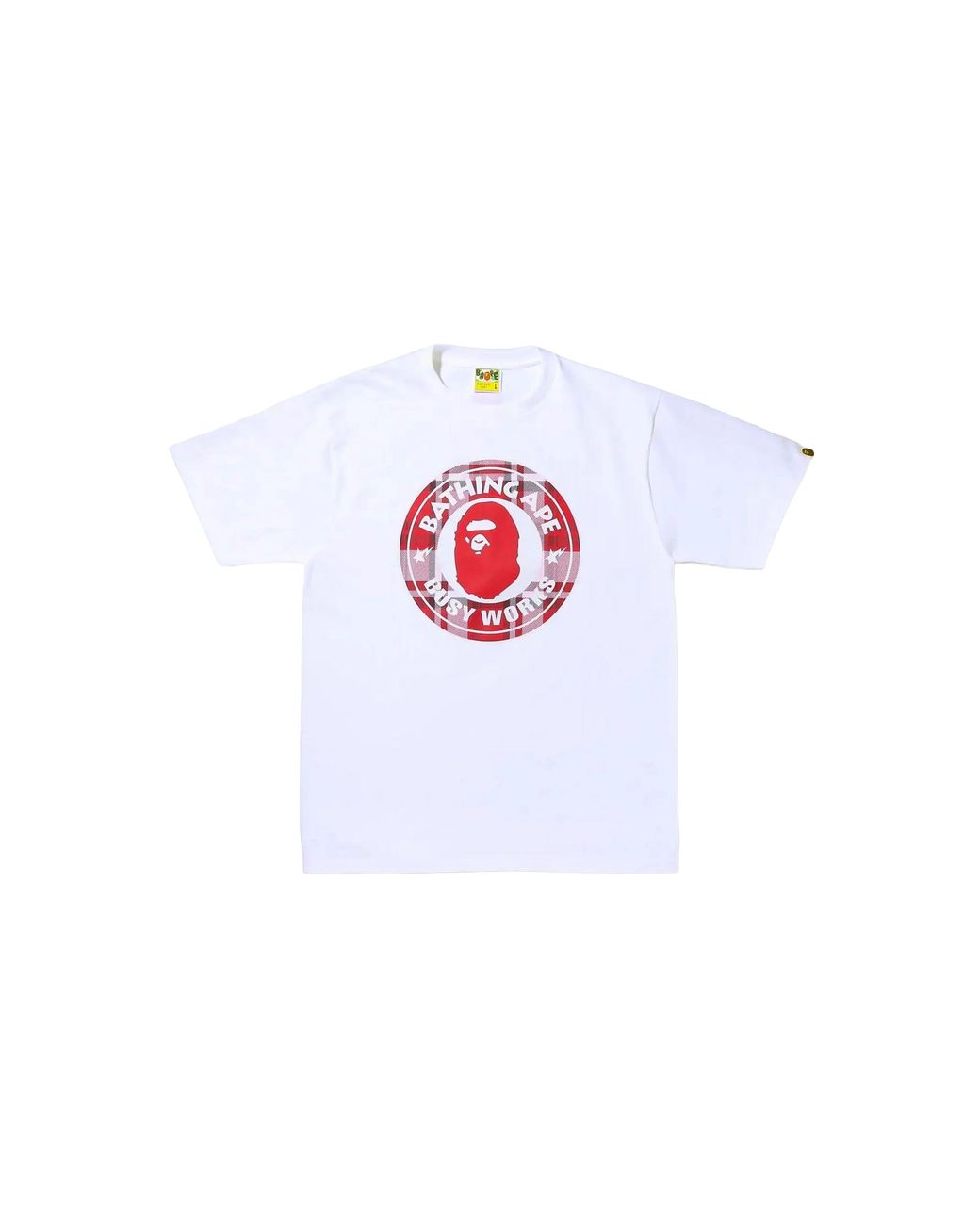 A Bathing Ape Black Check Gift Busy Works T-Shirt 1I20 110 003" for men