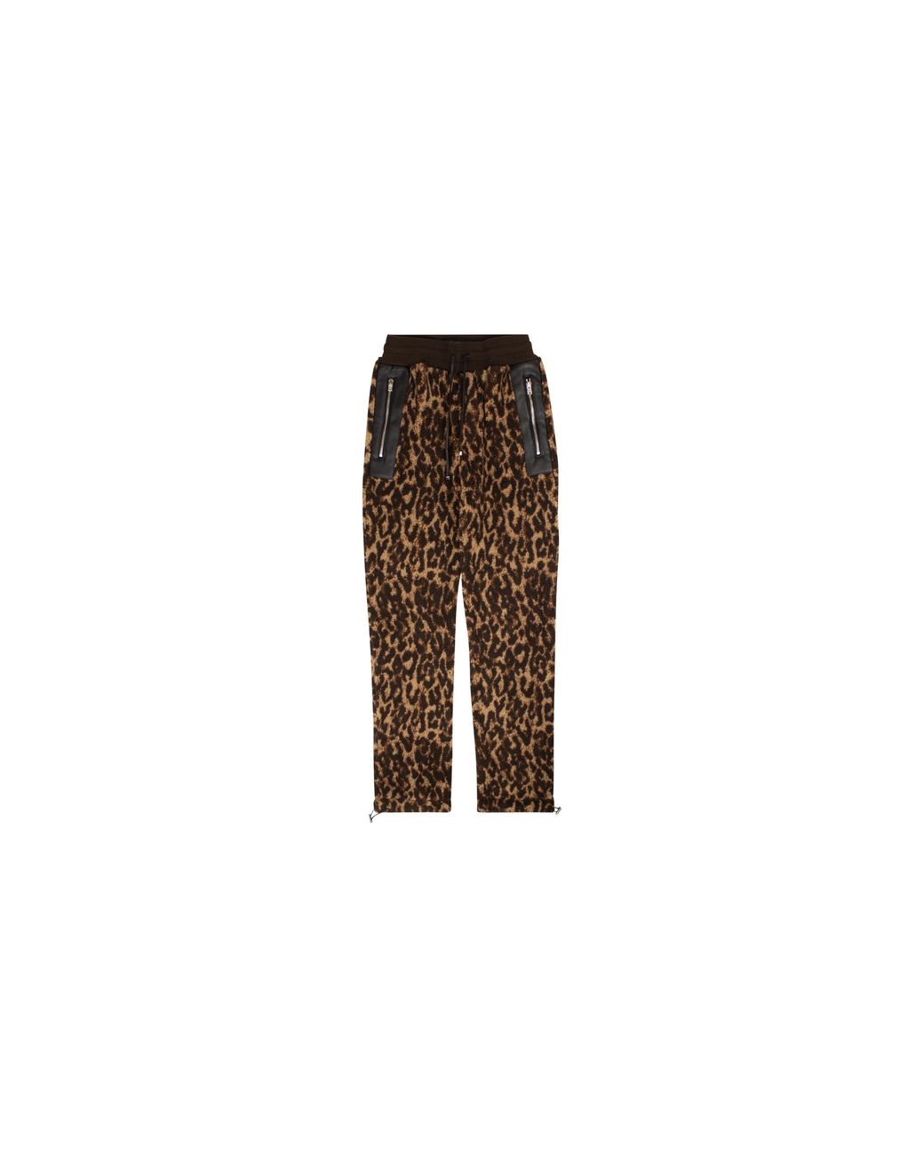 Amiri Black Printed Leopard Fleece Pants Mkp004 242" for men
